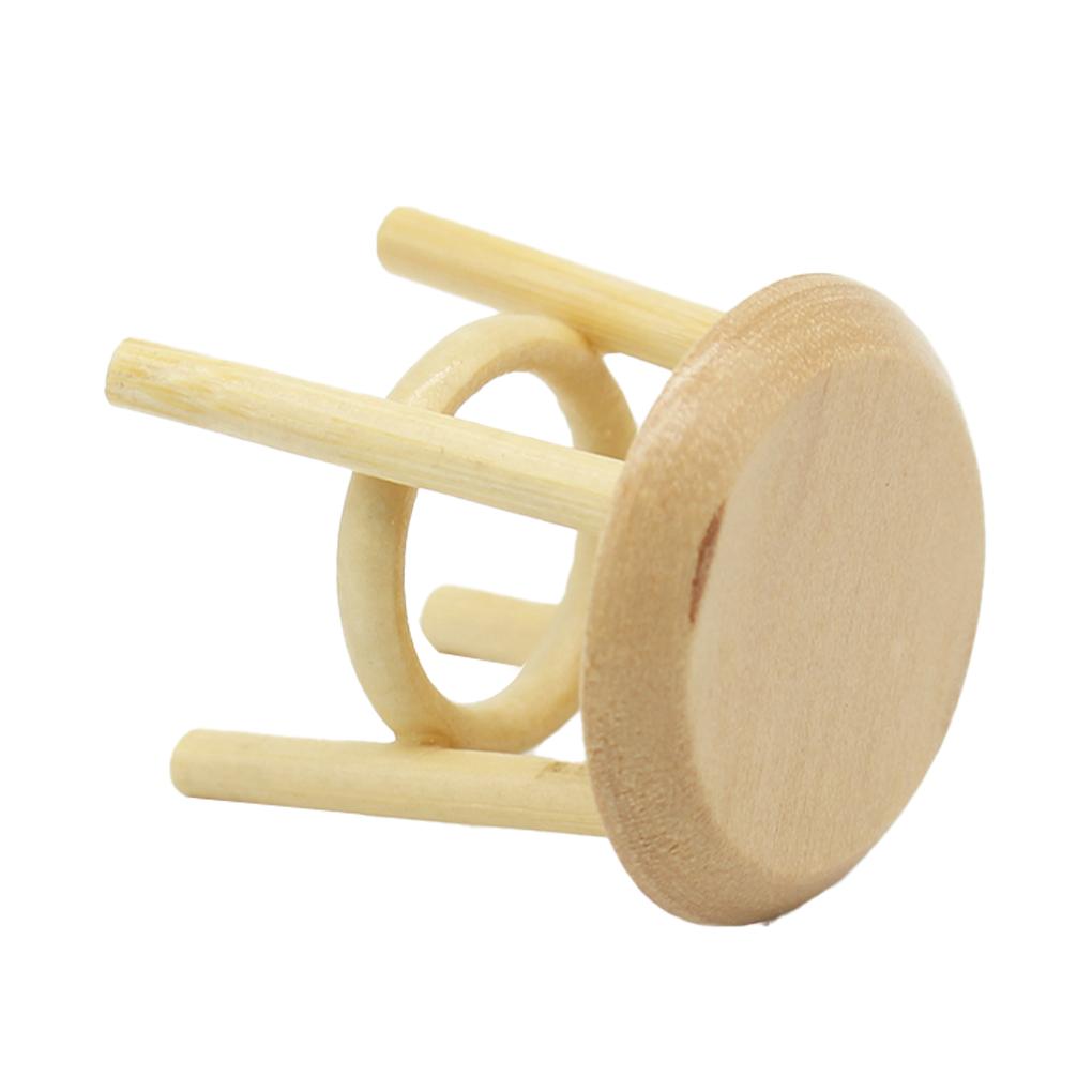 

Мини-дом круглый стул 1/12 фото миниатюрная мебель микропейзаж ролевые игры игрушка гостиная спальня детская комната