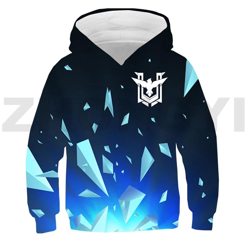 3D Free Fire Garena Hoodie Tracksuit Men Daily Anime Printed Pullovers Girls Harajuku Oversized Sweatshirt Sudaderas Outerwear