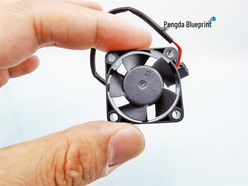 Pengda Blueprint 3010 High-Speed 12V Cooling Fan, Double Ball Bearing, 0.07A, 30x30x10MM