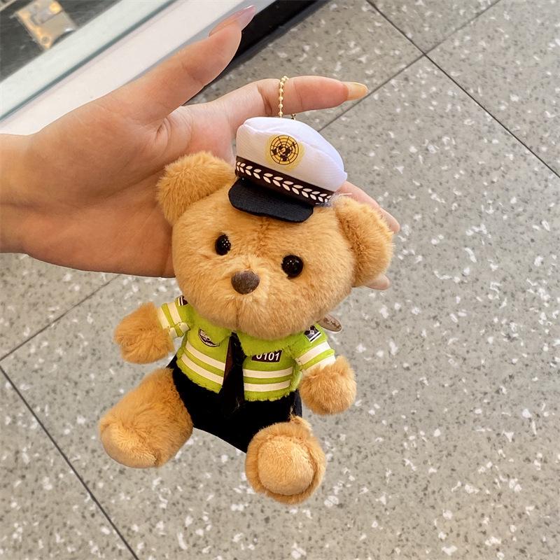Custom Police & Firefighter Bear Pendant Charm for Bags