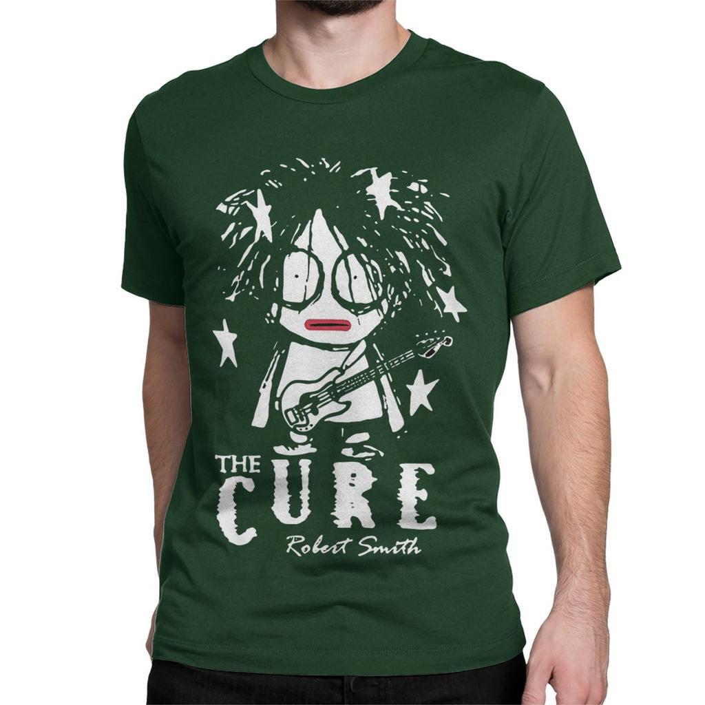 Cute Robert Smith T-Shirt for Unisex Women Crazy Cotton Tees Crewneck Short Sleeve T Shirts Printed Clothes