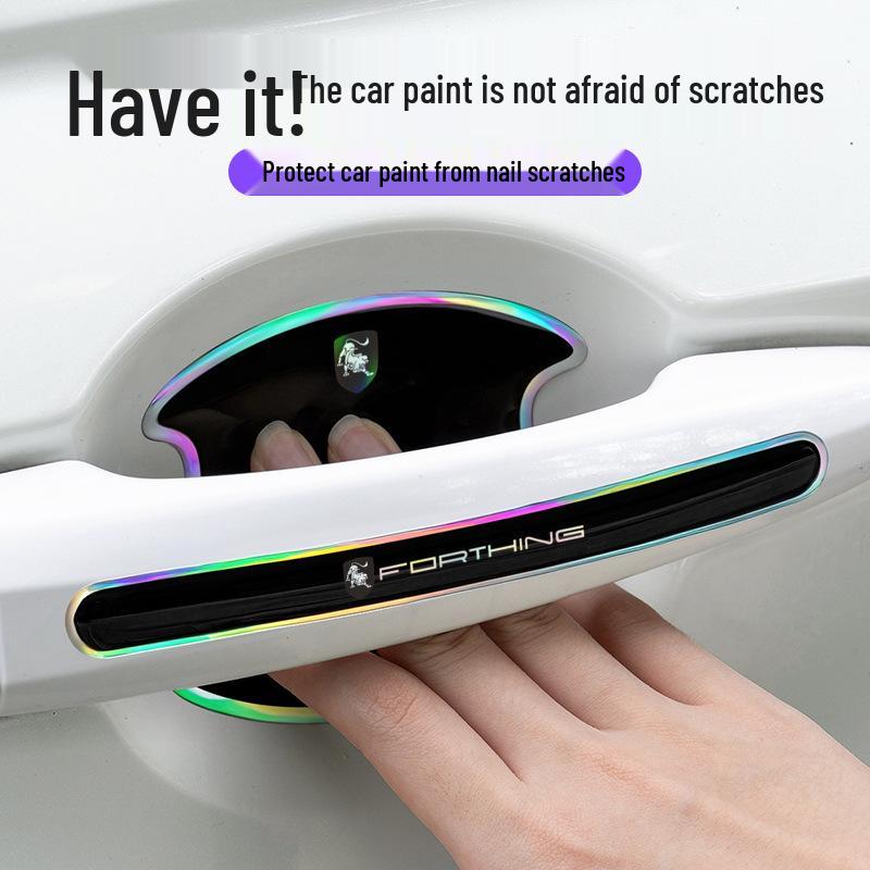 Fresh Air Star Sea S7 Yacht Thunder Lingzhi V9 M5 Car Epoxy Door Bowl Scratch-Resistant Bumper Strip Sticker.