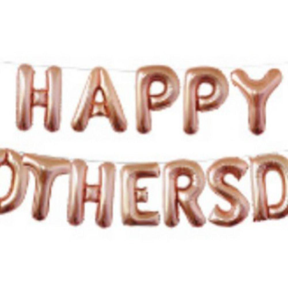 Rose Gold Mother's Day Foil Balloon DIY Decor Aluminum Film Balloons  Party Decor