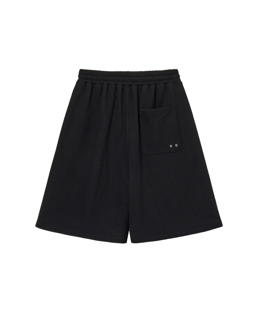 Mihag Metal Plate Bermuda Shorts (Black)