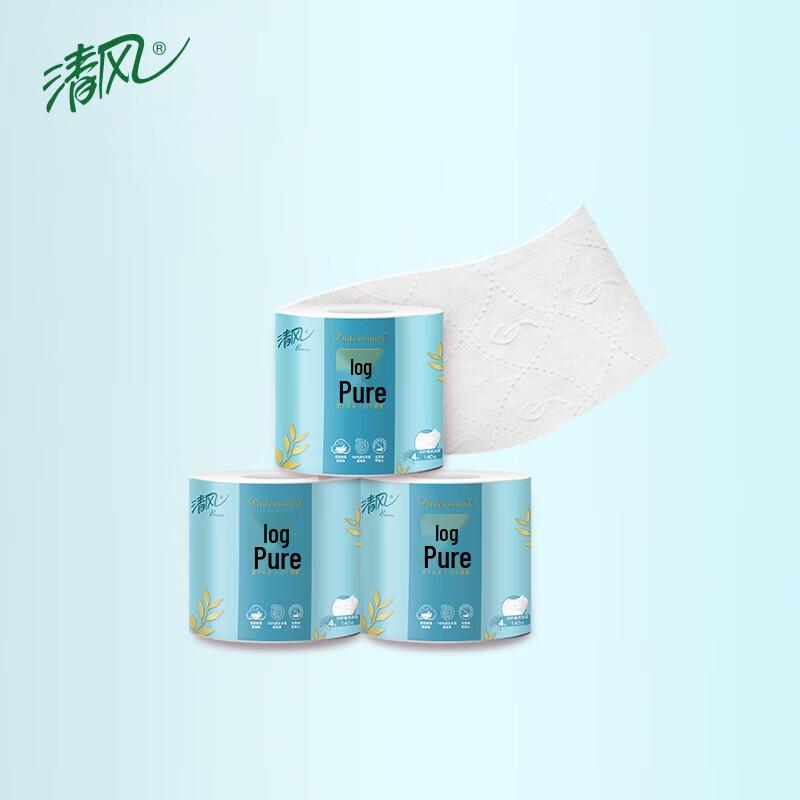 Qingfeng Pure Wood 4-Ply Toilet Tissue