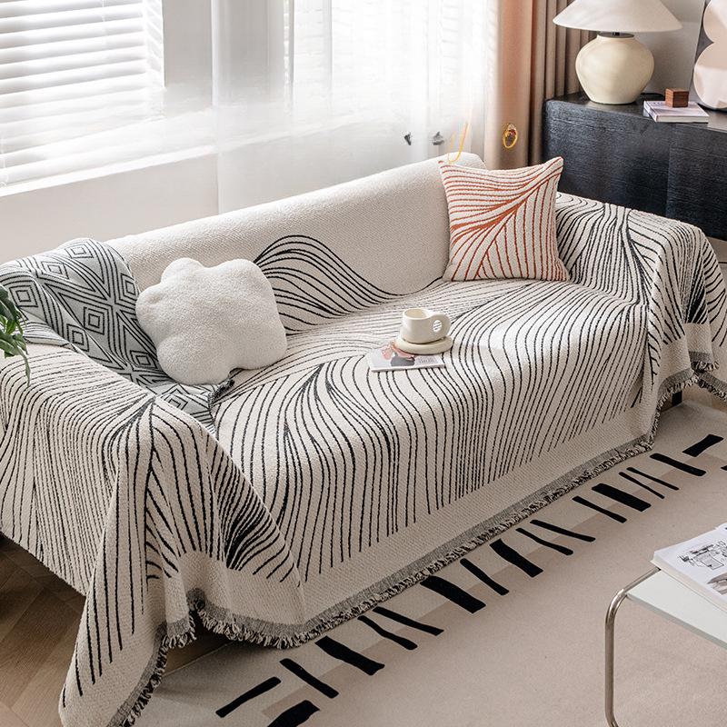 Romantic French High-Grade Sofa Towel Autumn and Winter Thickening Non-Slip Sofa Cover Cloth Warm Blanket Cushion