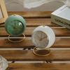 Analog Alarm Clock Pointer Design Mute Metal Luminous Desktop Clock Electronic Quartz Clock Living Room Desk Decor for Kids Room