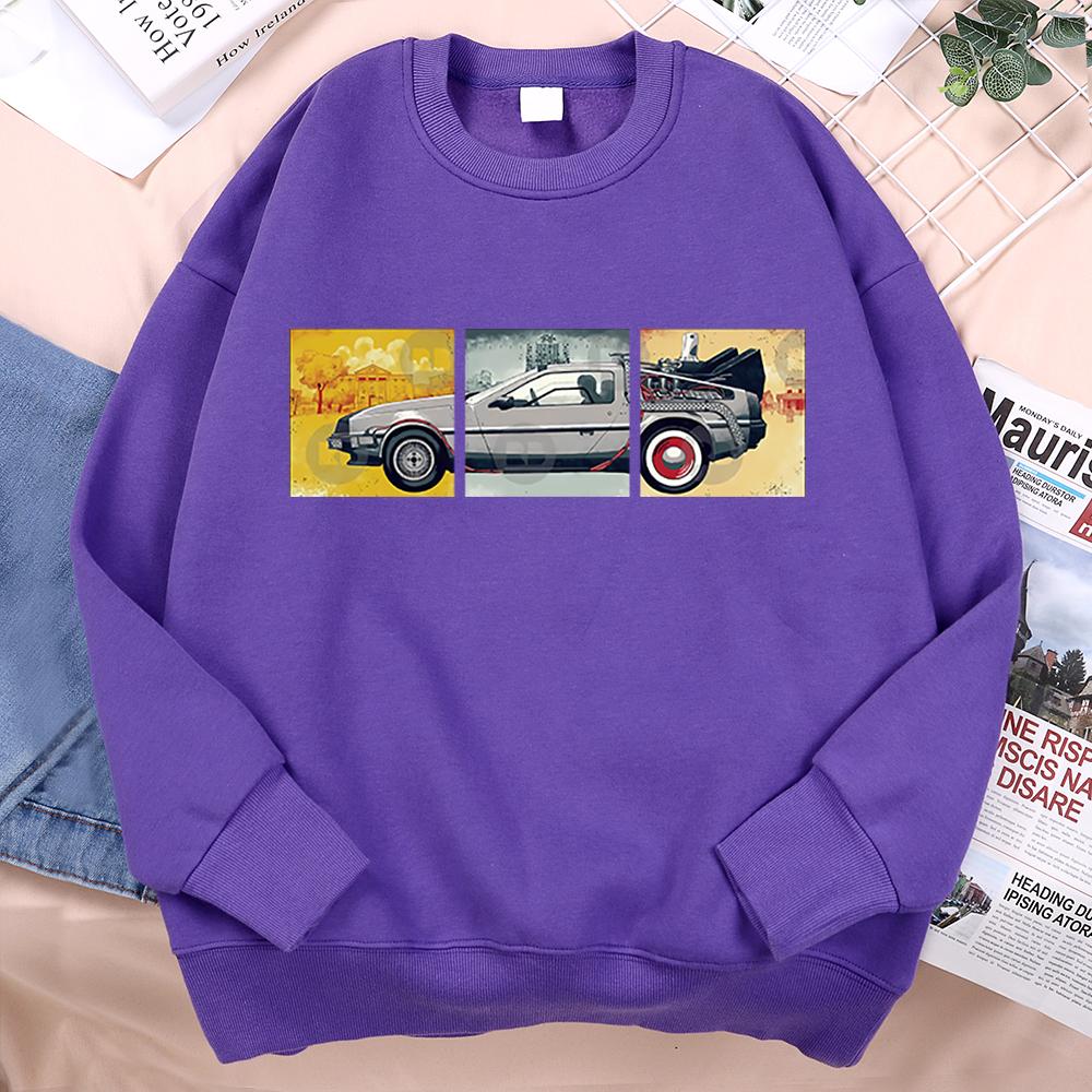 Car Men Women Clothing Loose Hoody Casual Autumn Clothes Cartoon Hip Hop Sweatshirt Fleece Hoodie