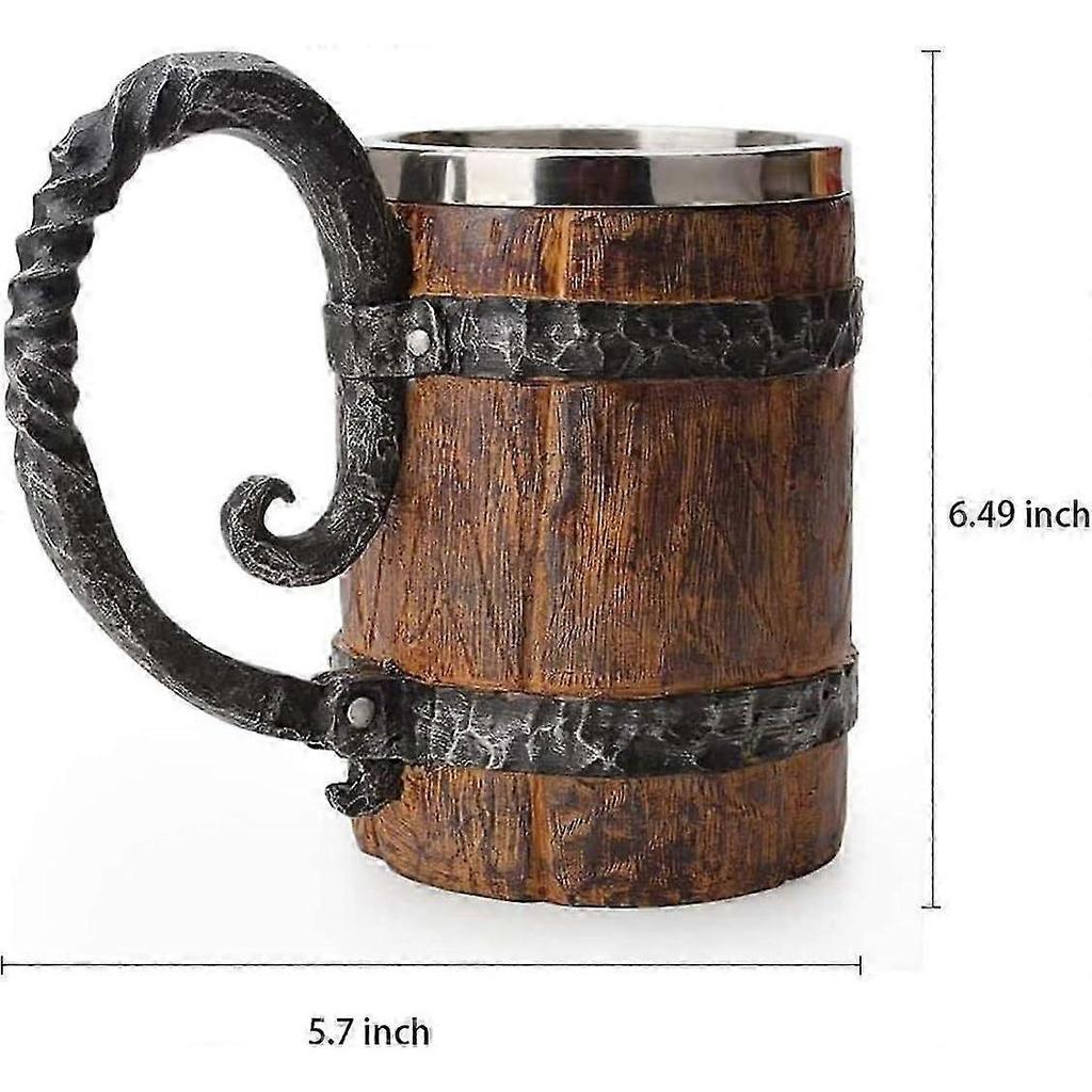 Viking Warrior Skull Mug Tankard Stainless Steel Skull Mug Beer Mug Coffee Beverage 18oz Gift Idea