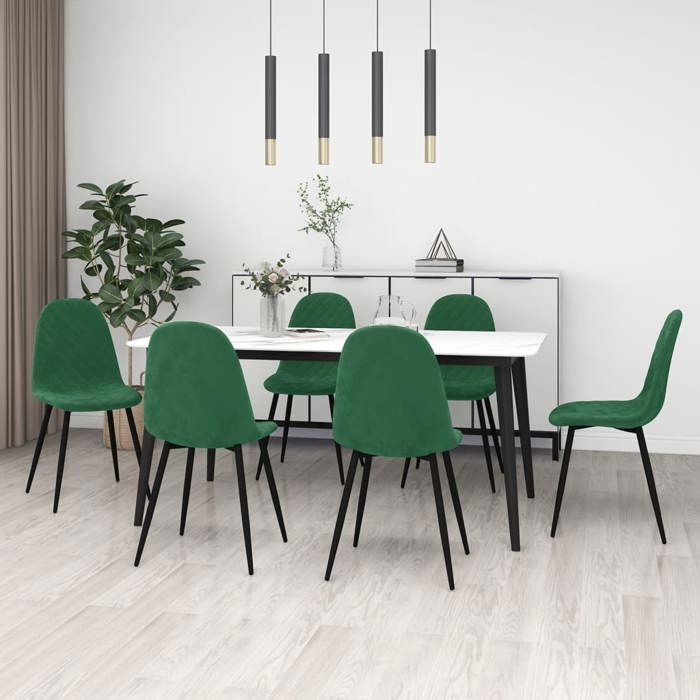 VidaXL Set of 6 Dining Chairs, Dining Seats, Meal Chairs, Dining Room Kitchen Home Interior Furniture, 3082883