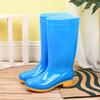 Tall tube non-slip waterproof shoes jelly rain shoes rain boots water boots thermal cover shoes women's adult fashion long tube