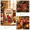 Acrylic Ornament Collection Red Bird Advent Calendar, 24-Day Christmas Countdown Set with Ornaments, 2D Tree Hanging Decor, Holiday Gift for