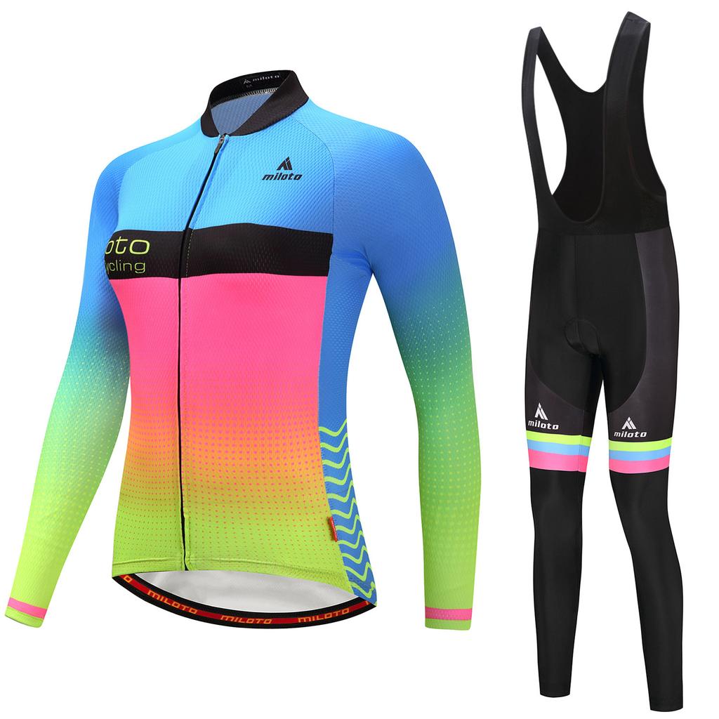 Cycling Suit Long Suit, Women's Cycling Suit 2026 Autumn Breathable Cycling Suit Set