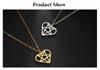 Cazador Pentagram Pentagonal Pendant Necklace for Women Heart Star Geometric Stainless Steel Chain Necklaces Jewelry Wholesale