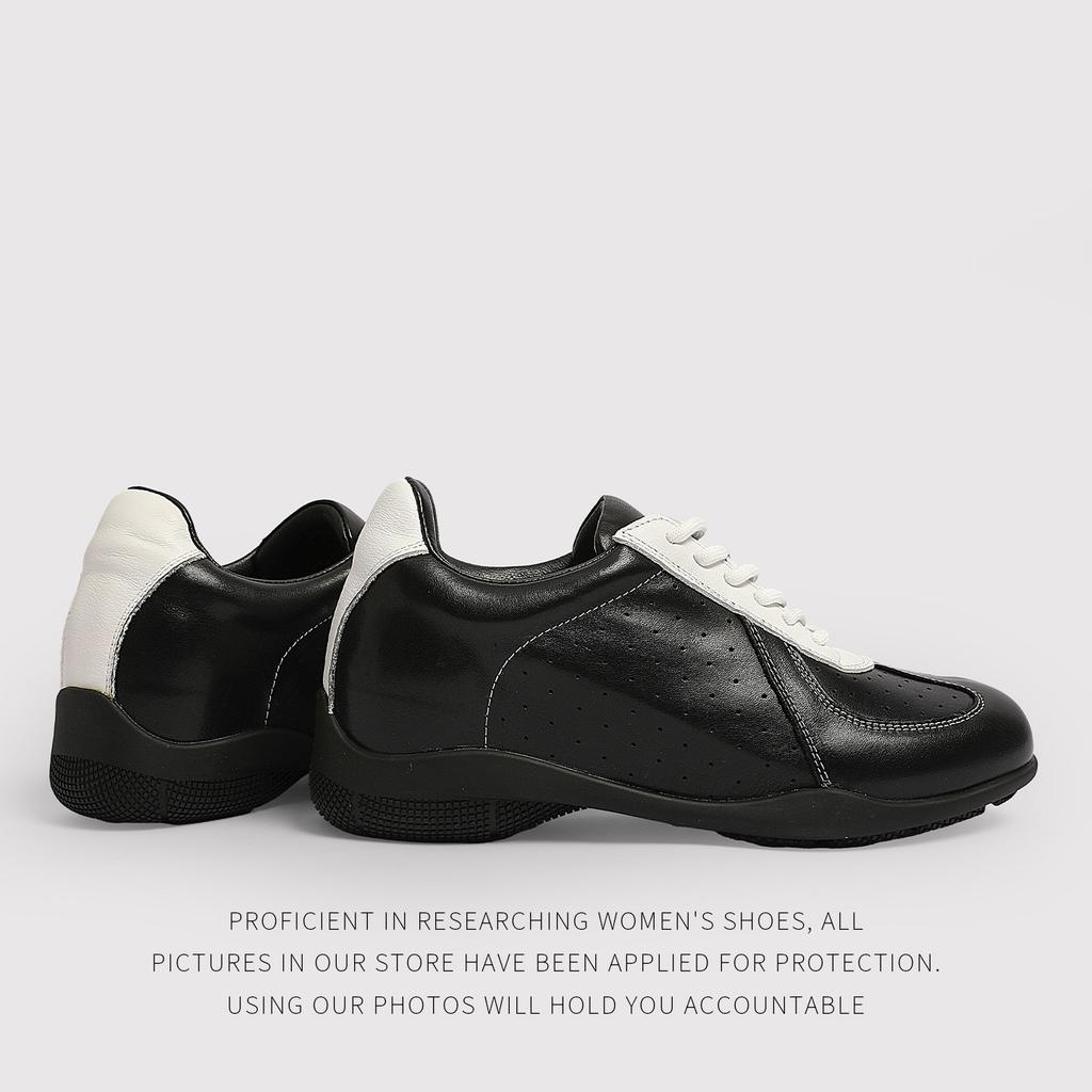 6Cm~ Retro Ballet Training Shoes Women'S Versatile Lace-Up Casual Sports Shoes Inner Height-Increasing Forrest Gump Board Shoes