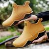 Fashion Couple's Outdoor Rain Boots New Men High Top Hiking Fishing Water Shoes Anti-slip Chef Work Ankle Boots Waterproof Shoes