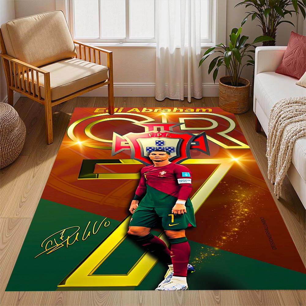 Welcome Cr7 Area Rug Perfect for Dormitory Balcony Foyer Study room Antislip Carpet Anime Office Decor Perfect Gift for Valentine's Wedding Birthday
