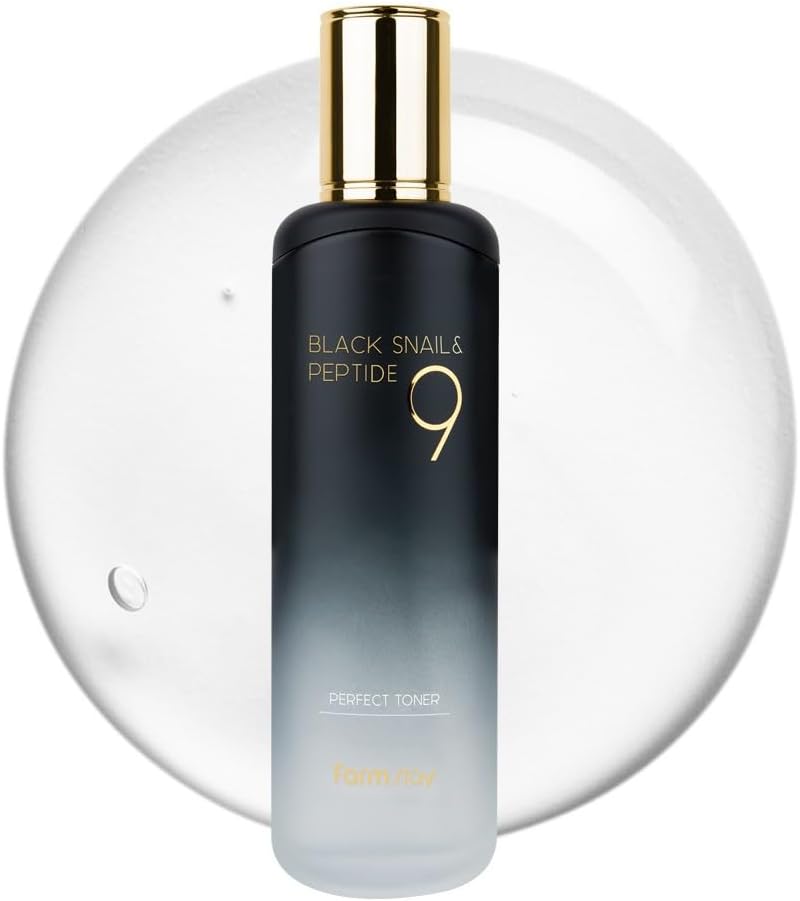 Farmstay Black Snail & Peptide 9 Perfect Emulsion 120ml Snail Mucin Toner for Elastic & Glow Skin Farmstay Black Emulsion*1