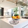 Modern Countertop Fruit Basket Bowl Decorative Metal Fruit Basket Organizers For Kitchen And Dining Room Arrangement