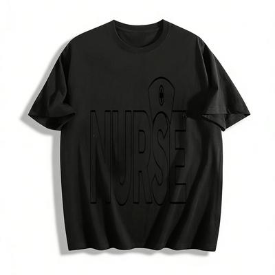 Nurse Themed Printed Casual Tops Daily Wear T-shirts For Medical Staff Pure Cotton T-shirt
