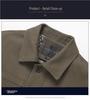 Men's Spring & Autumn Pure Cotton Lapel Jacket: Casual, Loose Fit for Middle-aged & Elderly