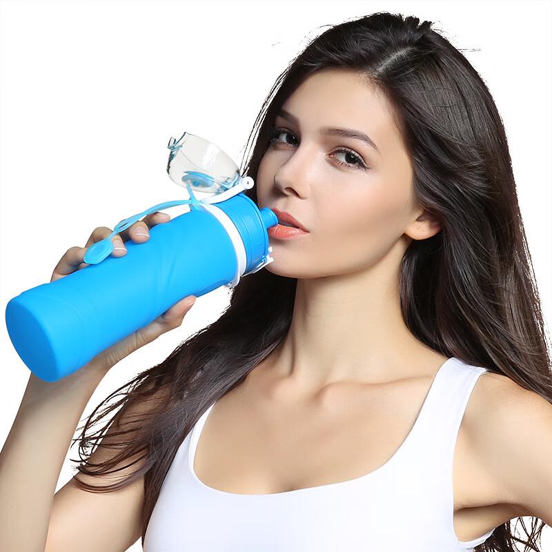 Складная спортивная силиконовая бутылка для воды WRDEW