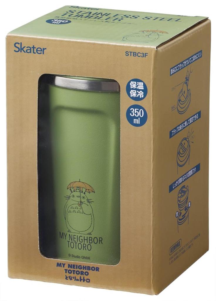 Skater Vacuum Insulated Stainless Steel Coffee Tumbler, Small, 350ml, My Neighbor Totoro, Ghibli Design, STBC3F-A