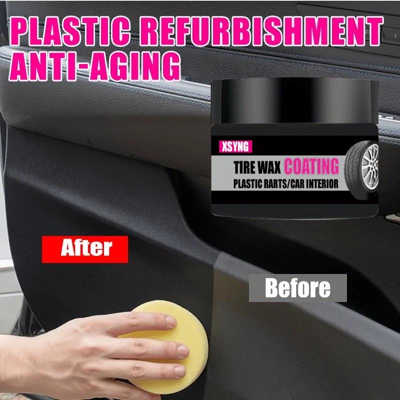 Black Coating Paste for Plastic and Rubber Repair -General Motors Tire Interior Repair wax,Multi-purpose Car Care,lasting Polish