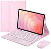 TransAudio 20 Pro Tablethülle: Bluetooth-Tastatur, Lederhülle, Magnetischer Stifthalter, Abnehmbare Maus.