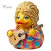 Ikona country hudby Pamětní dárek Parton Duck, Figurka Dolly Duck, Soška, Malý stolní dekorativní prvek s tématem kytary Socha pro