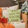 Cool A-Anti Social Social Club Pillow Case Printing Pillowcase Living Room Sofa Cushion Cover Bedroom Room Decor