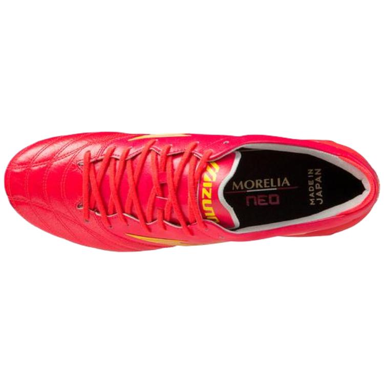 Mizuno Morelia Neo 4 Made in Japan Fiery Coral Unisex Sneakers Red 540308-1Z1Z