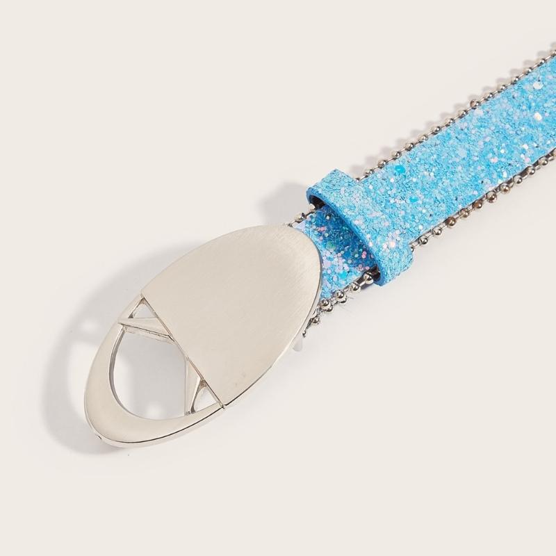 Modern Women Jeans Belt Round Buckle Punk Belt Impressive Style for Beach