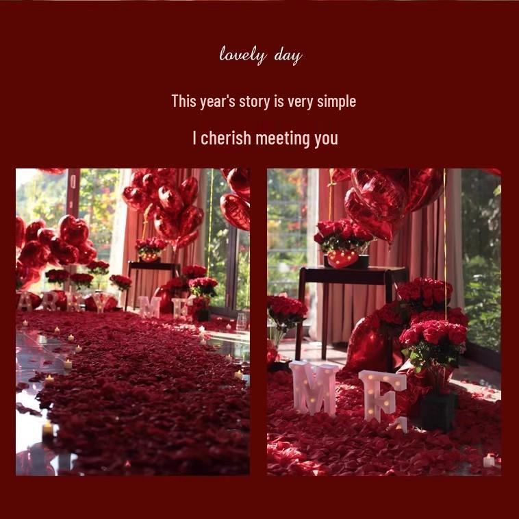 Newcomer Special: 10-Pack Artificial Petals - Free Shipping for Wedding, Proposal, and Room Decor