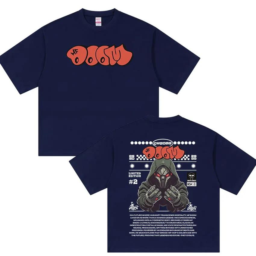 MF DOOM Suitable for All Seasons New Model Personality Clothes Couples Unisex Oversized T-shirt High Quality Hot Product High-end Luxury
