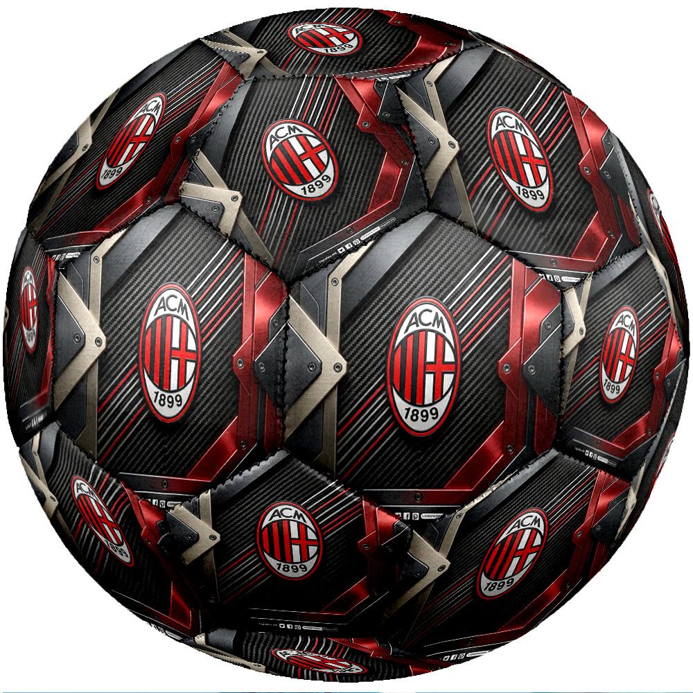 Pallone da calcio Tema AC Milan Taglia 5 Pallone da calcio Tocco Morbido Pallone da calcio per Allenamento Professionale per Sport all'Aperto