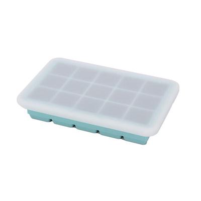 ZISIZ 15-Grid Silicone Ice Cube Tray with Lid