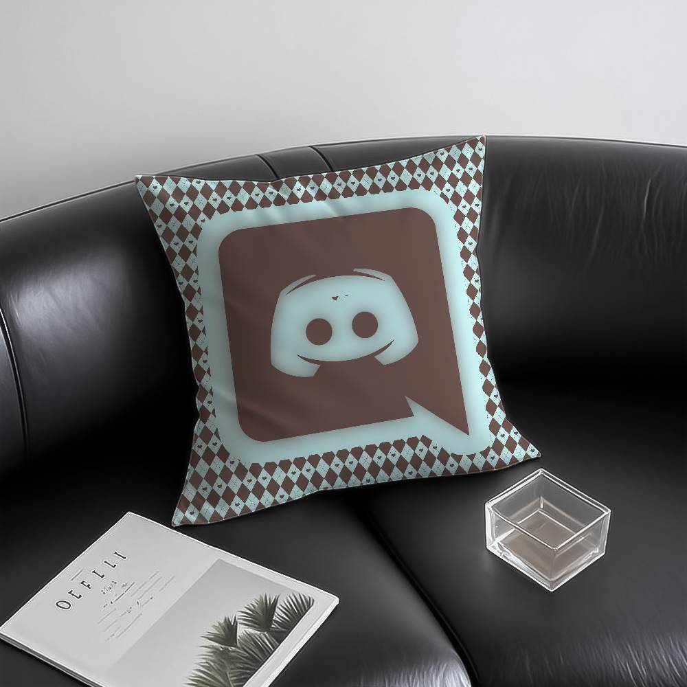 

D-disc-cord Pillow Case Anti-dustmite Invisible zipper Sofa Bed 12x12Inch