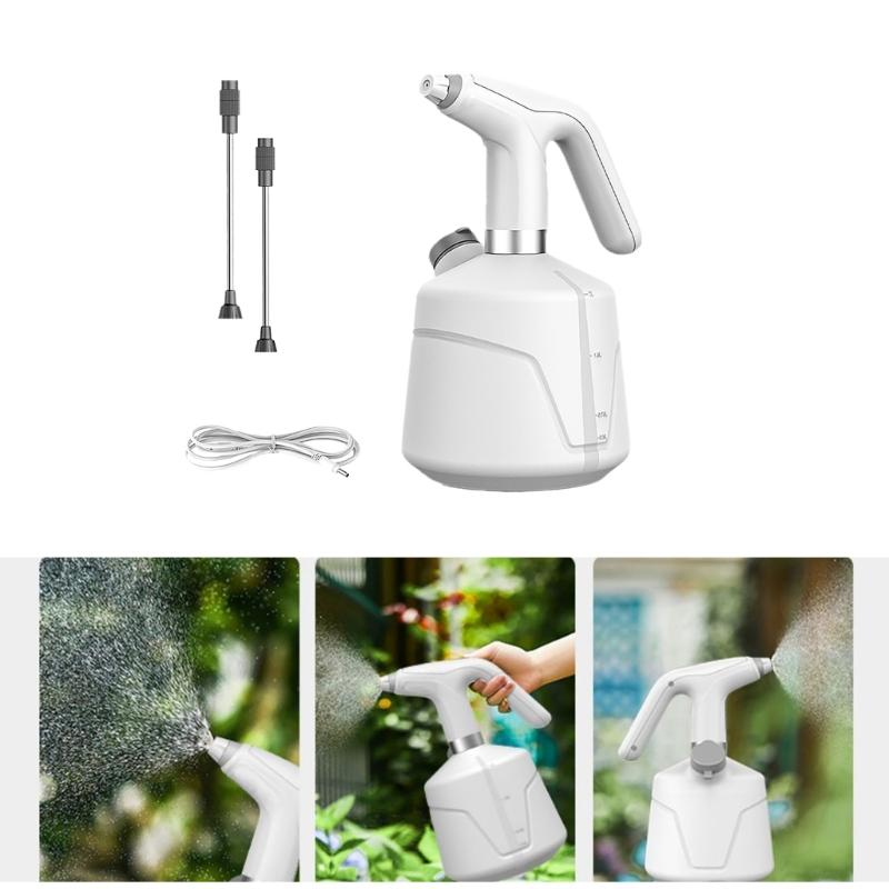 Convenient 2L Automatic Watering Can Electric Watering Sprayer with Adjustable Sprayer Nozzle for Home and Office Plant
