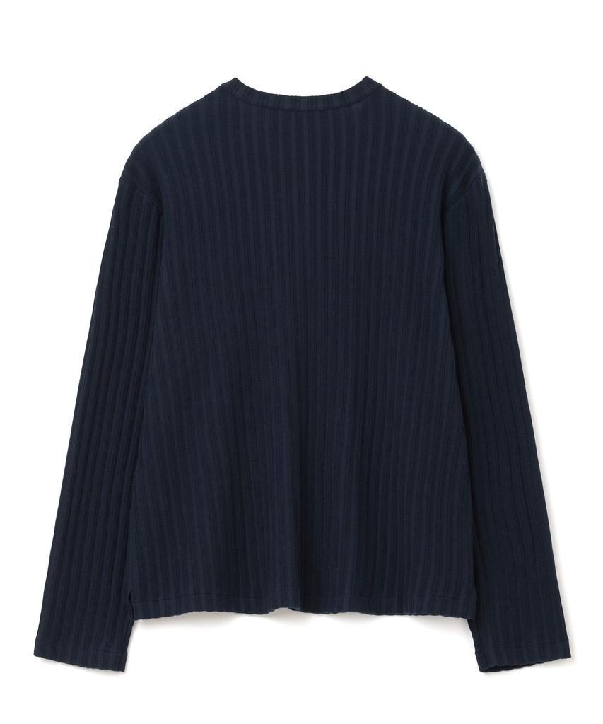 MILLO ARCHIVE Draft Henley Neck Knit [Navy]