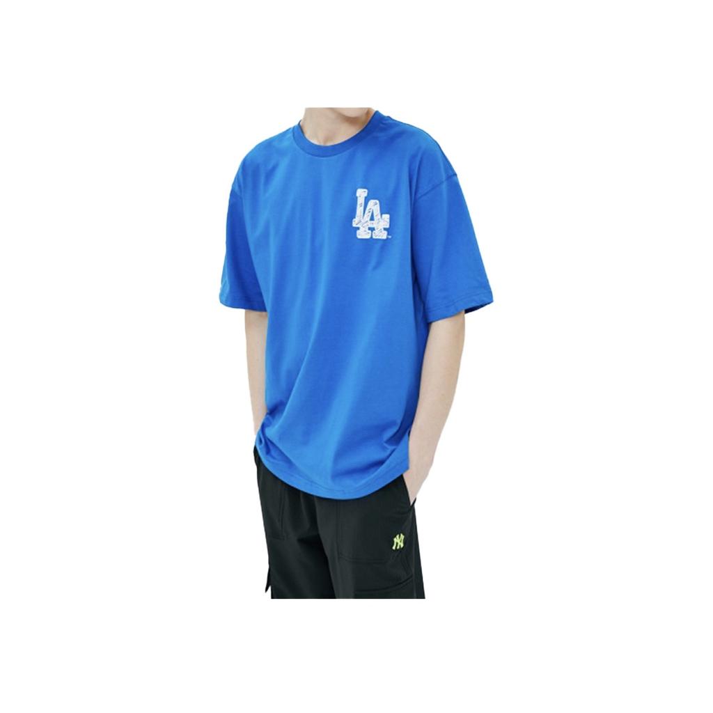 New MLB Drop Shoulder Sleeve T Shirt Unisex Blue 31TS15031-07U