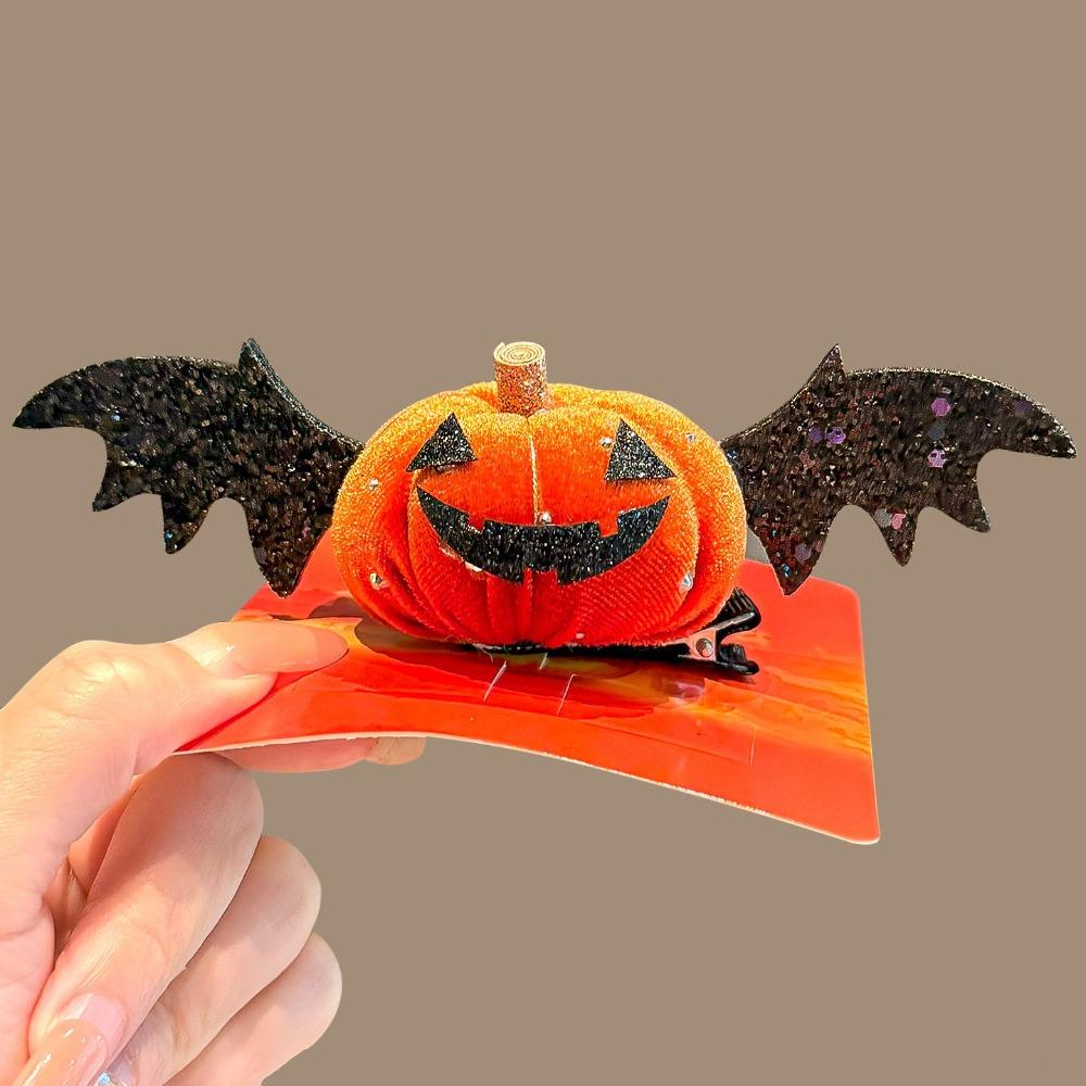Bow Pumpkin Hair Clips Ghost Witch Hat Hairpins Halloween Hair Clip Halloween Hair Accessories