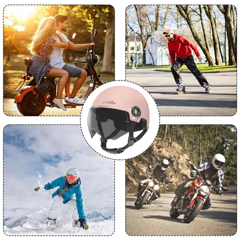 Classic Motorcycle Helmet Retro Scooter Half Helmet Vintage Men Woman Ultra Light Cycling Helmet Road Bike Bicycle Motorcycle