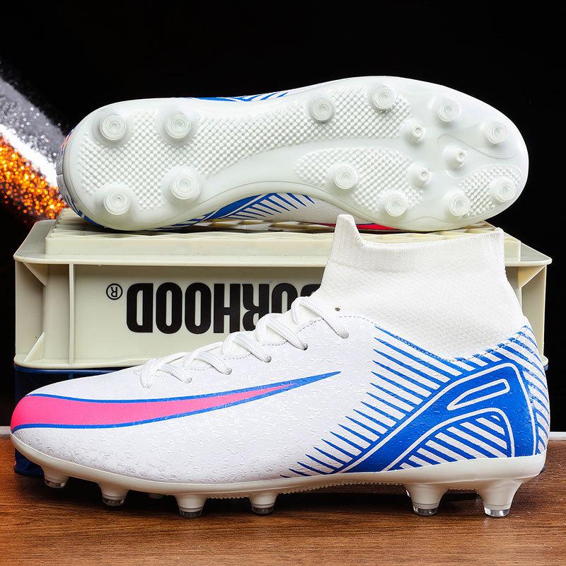 2025 new large size children's football shoes, men's and women's long nails, broken nails, young students with sports shoes, sneakers