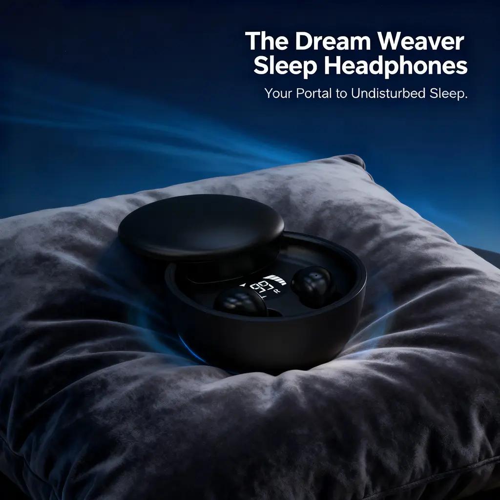 Mini Unsichtbare Bluetooth 5.4 True Wireless Ohrhörer, In-Ear Sport Kopfhörer mit Noise Cancelling, für Gaming & Audio