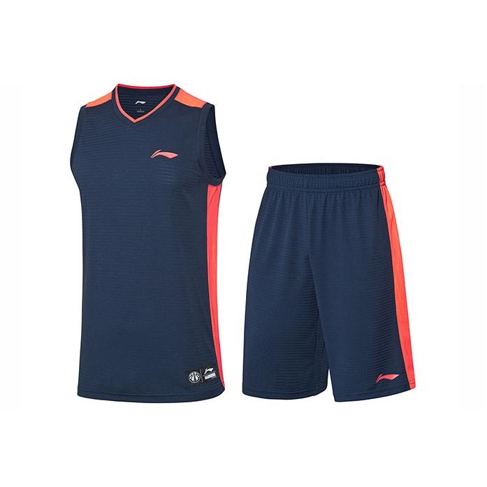 

Подкладка цветной блок дизайн баскетбольный комплект мужской спортивный синий AATP067-4 L