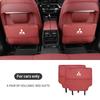 Pour Mitsubishi Outlander Pajero Asx Lancer EX Evolution X Ralliart Protection de dossier de siège de voiture Coussin anti-coup de pied Sac de rangement pour siège arrière