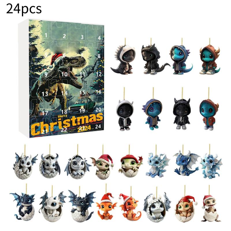 

Адвент-календарь Дракон Синий Рождество 24 дня Обратный отсчет Подарок-сюрприз Подвеска