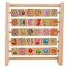 Wooden Alphabet Blocks & Abacus Activity Toy - Early Learning Enrichment for Youngsters, Perfect for Birthday, Halloween, Christmas Gifts