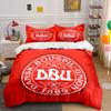 "Red Danish Football Bedding Set" Bedding Duvet Cover Set Duvet Cover Pillowcases  (1 * Duvet Cover 2 * Pillowcases, without duvet insert)